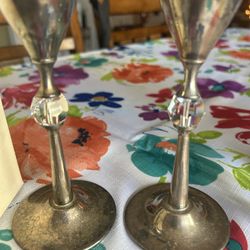 Silver Plated Champagne Flutes