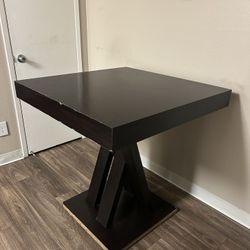 Dark Brown Wood Table 