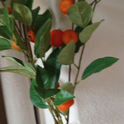 Two Fake Plants Of tangerines 