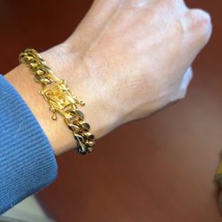 7’ Men’s Bracelet 10mm GP