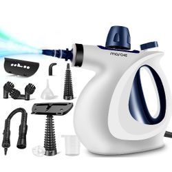 MOSCHE Handheld Pressurized Steam Cleaner with 11-Piece Accessory Set 