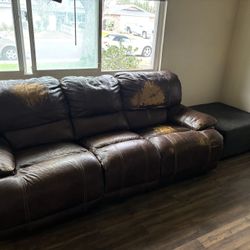 2 Leather Couches