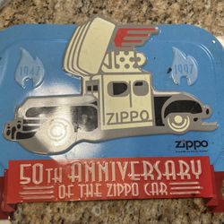 50th Anniversary Zippo Car tin Sign