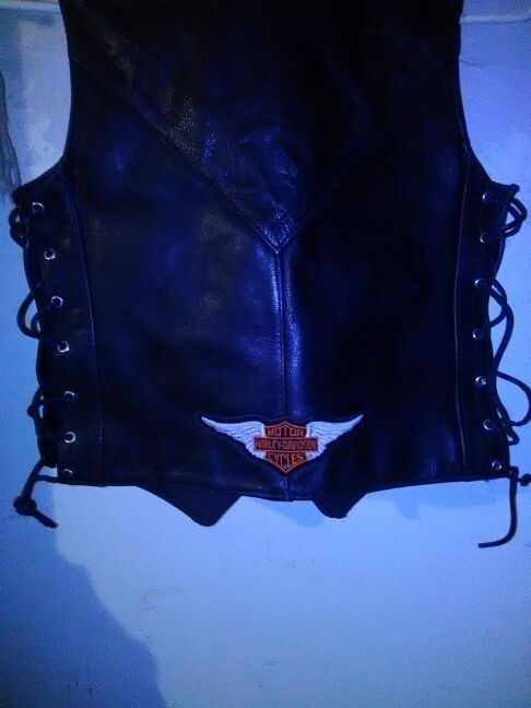 Harley Davidson leather vest