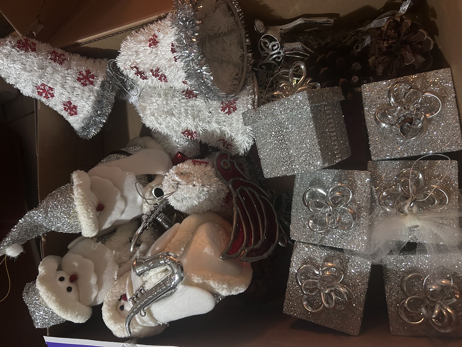 Silver Christmas Ornaments