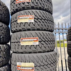 33x12.50r20 Arroyo MT Set Of Tires All Included 