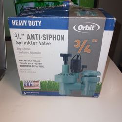 Orbit 3/4" plastic FPT automatic anti-siphon zone valve