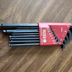 13 PIECE .050-3/8" BALL HEX KEY SET