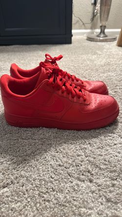 Red Nike Air Force 1’s