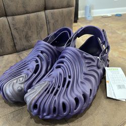 Men's Salehe Bembury X Crocs The Pollex Clog SZ 11 Ube Purple Sandals