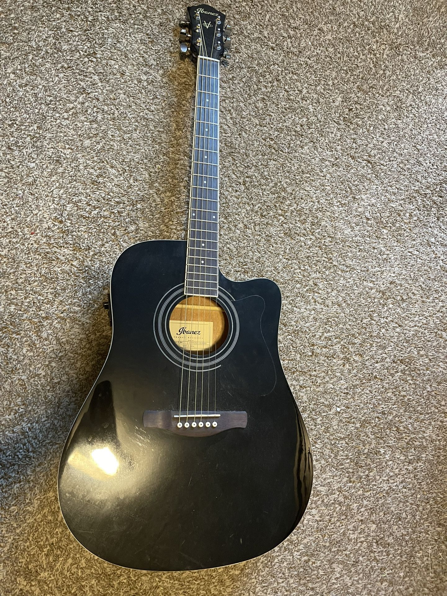 Ibanez Black acoustic Guitar 