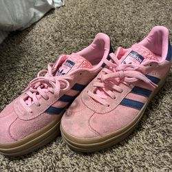 Pink&navy blue adidas spezial