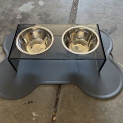 Dog Bowl And Non Slip Mat