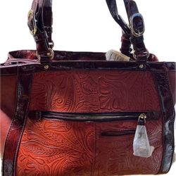 New W Defect Leather Embossed Madi Clare Purse