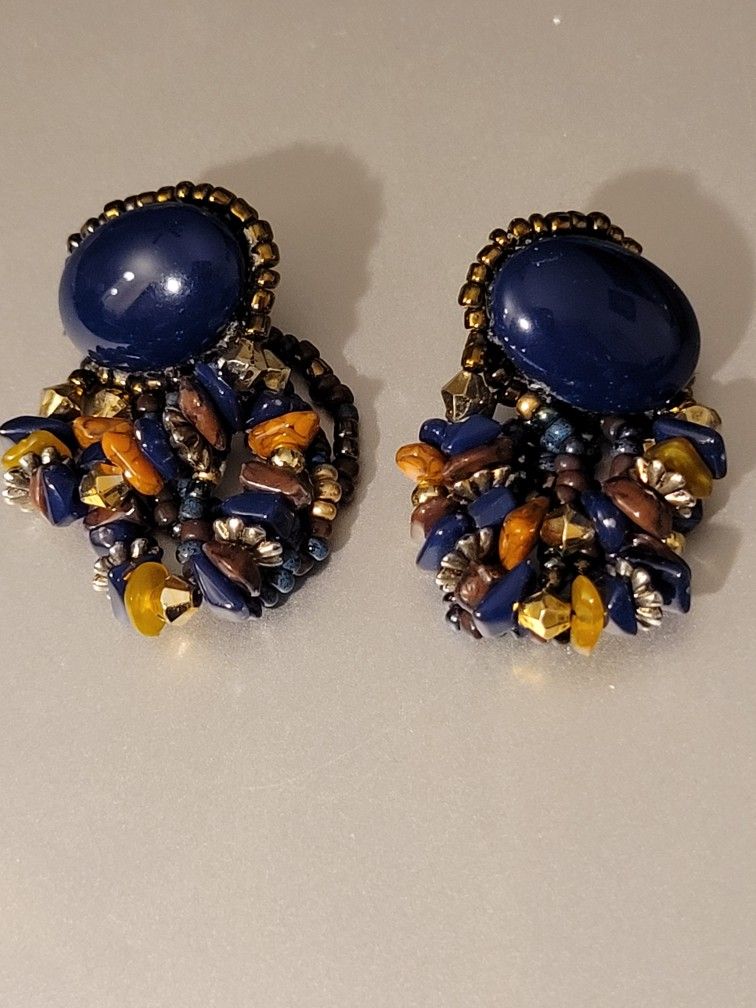Beaded Decorative Post Earrings