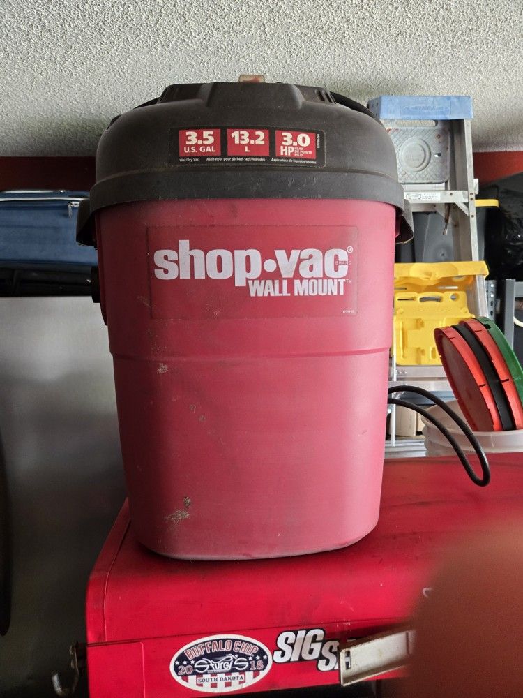 Hanging Shop Vac For Garage Works Great Woth Accessories
