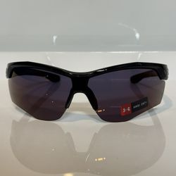 New Under Armour Yard Dual Black Wraparound ANSI Z87+ Sunglasses 76mm