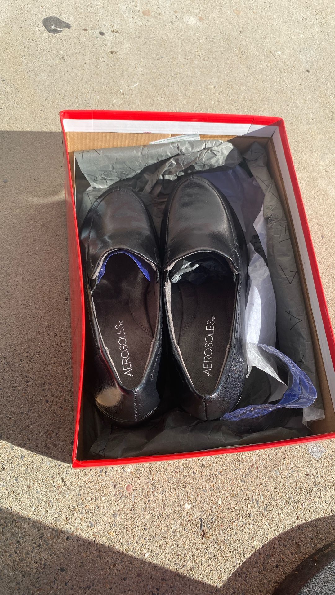 New aerosols Ladies Black Dress Shoes Size 6