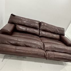 Dual Power Recliners Sofa + Cushions 