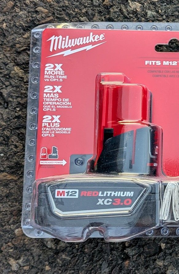 Milwaukee M12 Battery 3.0 Amp