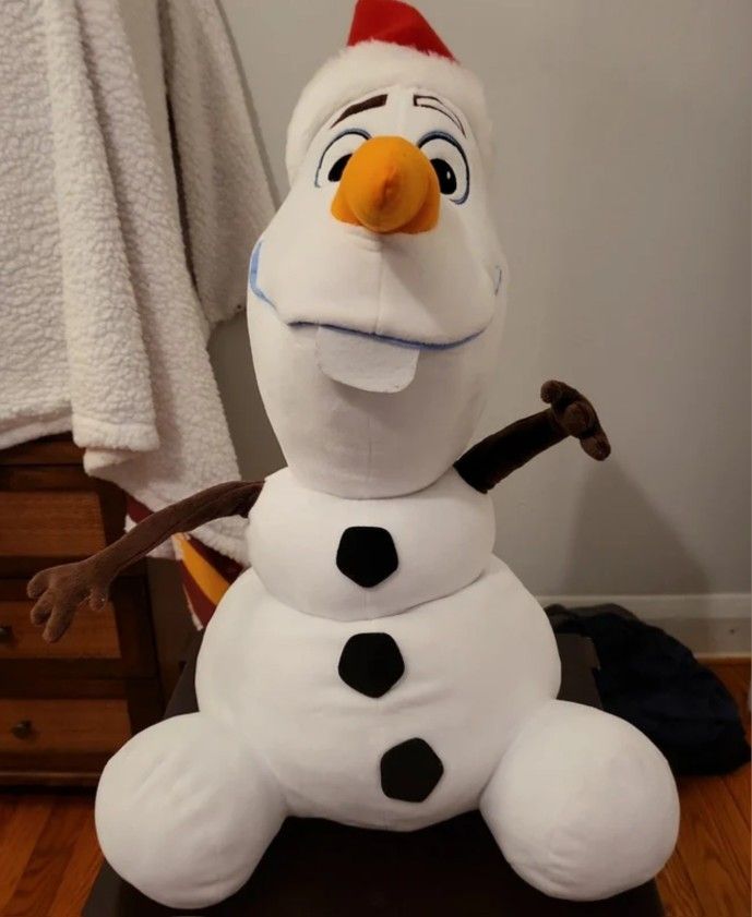 Large 19" Gemmy Frozen Olaf Plush Pre Owned