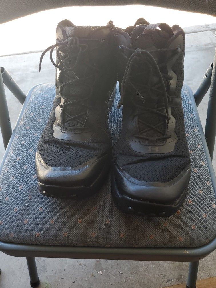 Under Armor Lace And Zipper Boots
