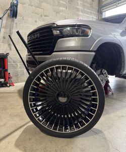 26” Inch Silverado Tahoe Cadillac Escalade Sierra Wheels Rims Tires New 2026