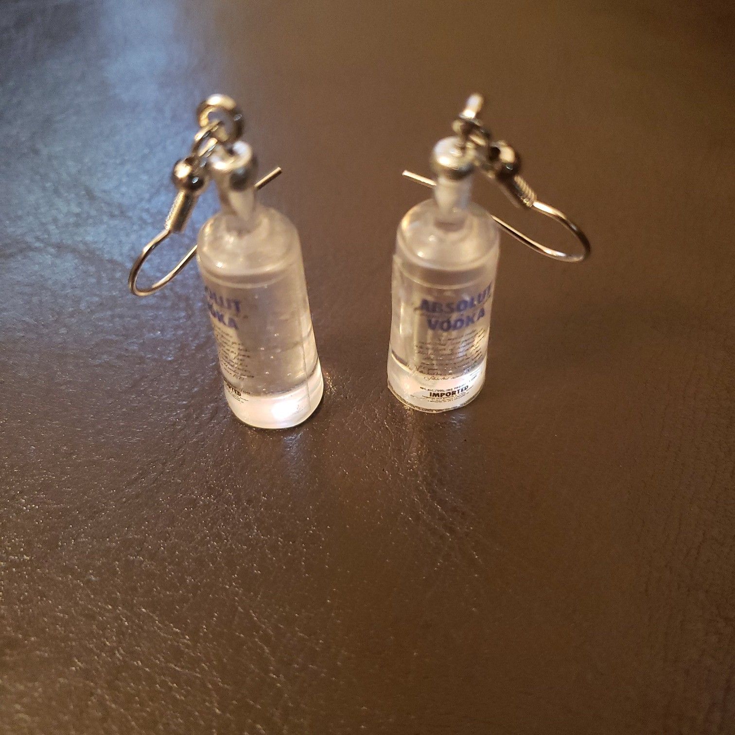 Vodka dangle earrings