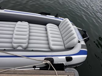 🚤 Intex Excursion 5 Inflatable Boat – 5 Person Boat – Oars Included 🚤