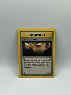 Pokemon Team Rocket The Boss’s Way Trainer Card #73