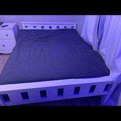 Full White bed frame 
