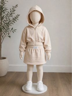 Girls hoodie skirt set- new