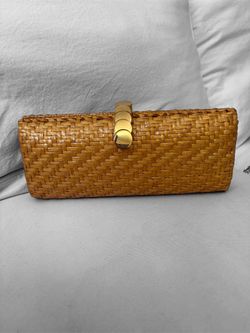 Vintage RODO Italy Exclusively for I. Magnin Glazed Wicker Clutch (NWT)