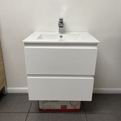 SALE ~ Modern Floating Bathroom Vanity - 24 inches