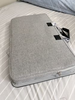 Gray Fabric Laptop Sleeve Bag with Handle