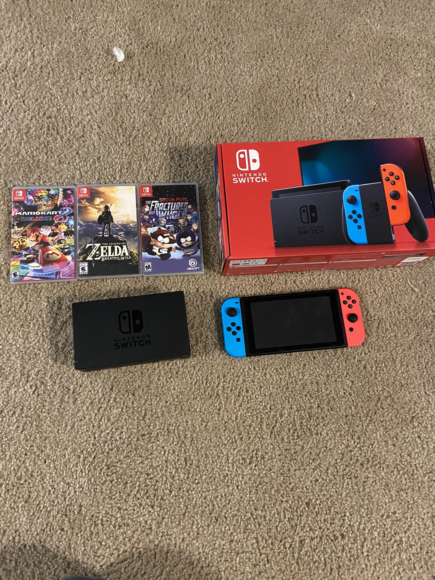 Nintendo switch w/ games and accessories