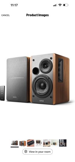 Edifier R1280T Powered Bookshelf Speakers - 2.0 Active Near Field Studio Monitor Speaker - Wooden Enclosure - 42 Watts RMS Power