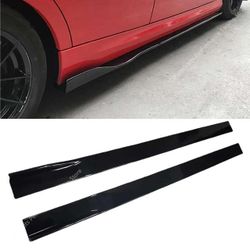 Gloss Black /Carbon Look Alike Side Skirts All Models (BMW)