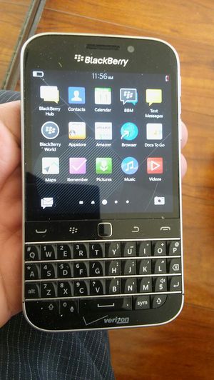 Photo Blackberry classic Verizon unlocked Used in good condition some scratches and scuffs each $55 Refurbished
