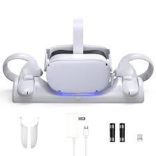 Oculus Meta Quest 3s Batman Arkham Edition With Controllers Charging Stand And Wall Charger Plus Carrying Case For Everything