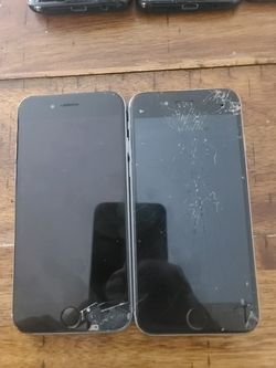 Iphone 6s and 6. Cracked screens