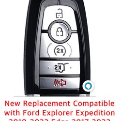 New Replacement Compatible with Ford Explorer Expedition 2018-2022 Edge 2017-2022 Escape Lincoln Navigator 2020- Aviator Corsair Push Start Keyless En