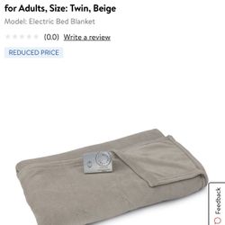 Biddeford Heated Microplush blanket - Twin
