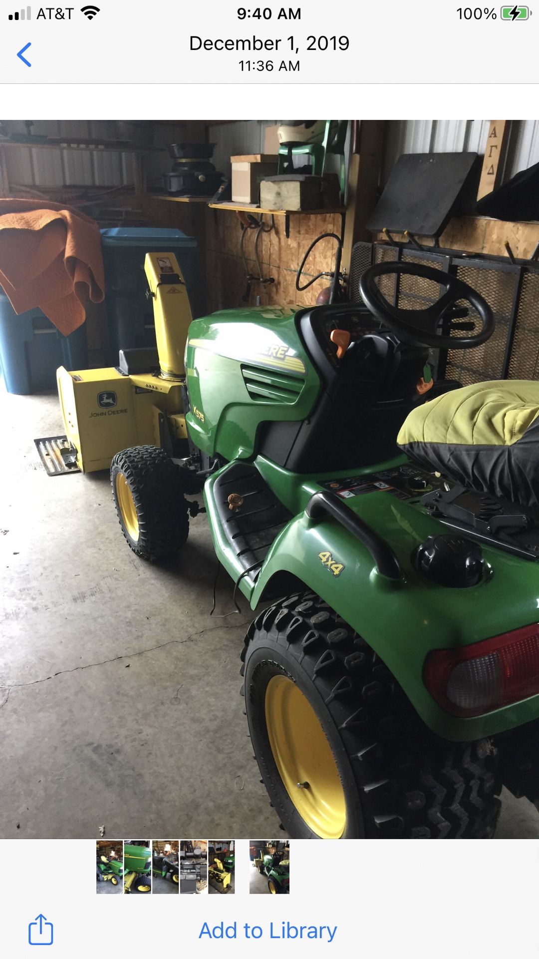John Deere X575