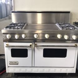 Viking 48”Wide All Gas Range Stove With Griddle