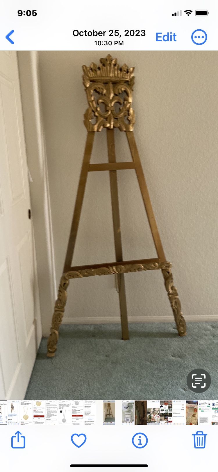 Gold Easel 