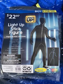 Light Up Stick Figure Costume