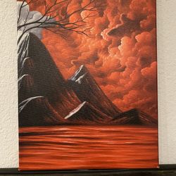 Red Skies Canvass Print