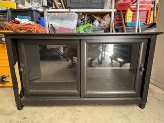 43”L x 19”W x 24”H Drawer-shelf w/sliding doors