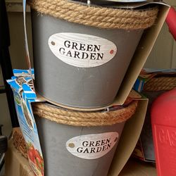 SET OF 3 GREEN GARDEN STRAWBERRY 
